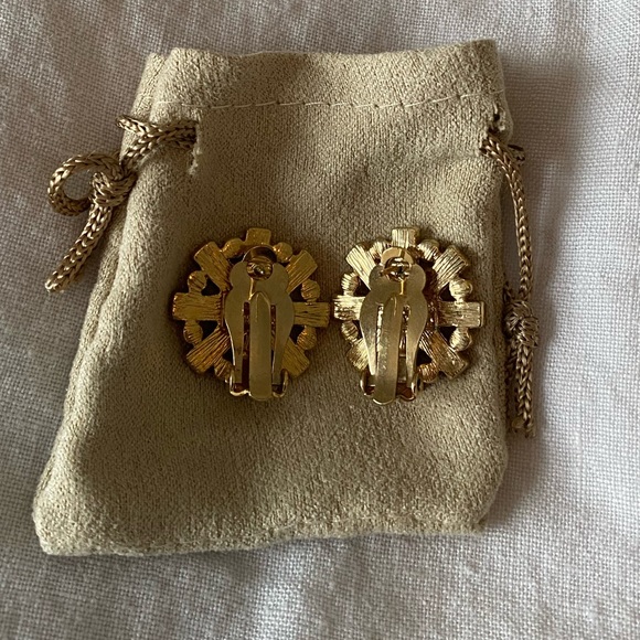 Kate Spade crystal and gold earrings - Picture 2 of 4